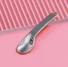 Curved Cosmetic Spatula Scoops Spoons Makeup Mask Spatulas Facial Cream Spoon for Mixing and Sampling(Rose Gold/Silver/Gold) SN5211