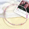 Choker 2023 Korean Sweet Colorful Little Daisy Acrylic Flowers Boho Beaded Clavicle Necklaces For Women Girls Jewelry