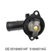 Upgrade chłodzący obudowa termostatu OEM dla Dodge Durango dla Jeep Grand Cherokee 2011-2020 5184651AG 05184651AH 5184651AF 5184651AH J6O5