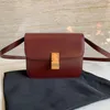 Classique en cuir poli TEEN Box Bag Mini sac à main pour femme Sacs de bureau Portefeuille Embrayage 17/18.5/24CM