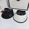 Canal designer feminino c-letter straw visors top sol moda moda cz diamante chapéu touca de homem para homens mulheres largo verão ls balde ao ar livre chapéus 8286