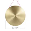 15 / 22 / 30 cm Hand Gong Cymbals Brass Copper Gong Chapel Opera Percussion Instrument with Round Play Hammer