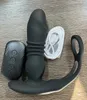 Vibrators Telescopische Dildo Anale Vibrator Mannelijke Prostaat Massager Vertraging Ejaculatie Penis Ring Butt Plug Speeltjes voor Mannen Gay Masturbator 231113