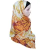 Ropa étnica Moda musulmana Hijab Bufanda Islámica Pañuelo en la cabeza Mantón Abrigo Color Largo 180 70 cm Turbantes para mujeres