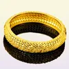 Anniyo 4 Pieceslot Ethiopische gouden kleurpantang voor vrouwen Dubai Bride Wedding Bracelet Afrikaanse Arabische sieraden Midden -Oosten 086006 L15515443