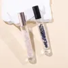 Storage Bottles 10ml Natural Gemstone Roller For Essential Oils Refillable Roll-On Healing Crystal Chips Semiprecious Stones