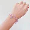 Strand Bohemian Fashion Colorful Glass Crystal Rope Distance Armband Femmel Handmade Wrap for Women Girls