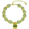 Charm Bracelets Yinian Baby Buddha Natural Clear Water Hetian Jade Bracelet Girl Summer Isn Special-Interest Design Gift
