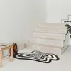 Tapetes nova moda moderna ig sala de estar tapete irregular forma sênior quarto grande área tapete decorativo espessamento na moda arte tapete w0413