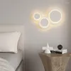 Wall Lamp Modern Bedroom Circles Led Living Room Sofa Side Lustre Luminarias Nordic Scones For BedSide Fixture