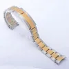 Ремешки для часов, высокое качество, 20 мм, 21 мм, серебристый, золотой, черный, ремешок из нержавеющей стали для браслета RX, застежка-устрица с изогнутым концом
