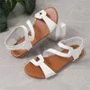 Sandals Women'S Beach Hollow Casual Slippers Flat Shoes Retro Size 12 In Women