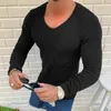 Men's Sweaters Winter Sweater Knit Fleece Slim Fit Long Sleeve Tops Pullover Solid Black White Clothing