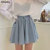 Short Femme Short Femme Jambe Large Chic Drapé Confort Été Lâche Loisirs Style Coréen Bas Cordon Poches Simple Taille Haute 230413