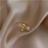 Nuevo anillo abierto clásico de circón circular para mujer, accesorios sexis para los dedos, joyería coreana de moda, anillos inusuales para fiesta de boda