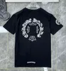 2023 T-shirts pour hommes T-shirts de luxe classiques T-shirts pour hommes Ch Marque Mode Hommes Sanskrit T-shirt Horseshoe Heart Cross Designer T-shirts Homme Hip Hop Chromees