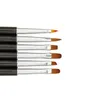 Kits de arte de uñas 6 tipos de cepillo de barra de metal acrílico UV Gel gradiente pluma de dibujo Bgirl herramienta de manicura calidad B037