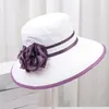 Breda randen hattar Stylish Bucket Hat Comfy Patchwork Color Gift Outdoor Travel Beach Sunscreen Sun Fisherman Protection