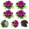 Dinnerware Sets 10 Pcs Ornaments Fake Flower Decors El Supplies Platter Sushi Plate Decorations Plastic Artificial Tray