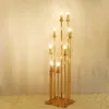 декор Multi Head Golden Wedding Decor Road Guide Reed Light Акриловый прозрачный подсвечник Home Party Table Centerpiece Decor imake 807