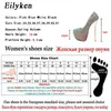 Платье обуви Eilyken Plus Size 44 45 Sexy Platform Ultra High Heels Женщины Designer Bling Seeceins Стриптизерши для ботинки 230413