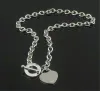 Collier de créateur de luxe en argent sterling, bracelet en forme de cœur, ensemble de bracelets, forme originale, classique, cadeau de noël