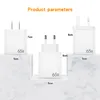 65W GaN USB-C charger Smart charging Station With USB C output, Suitable For Mobile Phones, Laptops, Tablets, etc.