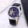 Omeg -polshorloges voor mannen 2023 Nieuwe herenhorloges 42 mm Tourbillon Automatisch mechanisch horloge top luxe merk lederen band moon fase heren mode montre de luxe one