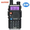 Talkie-walkie Baofeng UV-5R 8W véritable haute puissance puissant CB talkie-walkie portable longue portée 10km FM Radio bidirectionnelle uv5r radios de chasse 231113