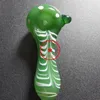 Latest Colorful Pyrex Thick Glass Hand Pipes Portable Pocket Style Filter Herb Tobacco Spoon Bowl Smoking Bong Holder Innovative Cigarette Holder Tube DHL