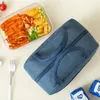Zestawy naczyń obiadowych Trwałe izolowane torba na lunch przenośne pudełko termiczne dla uczniów lunchbox z paskiem na ramię wodoodporne torby piknikowe