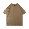 21SS Designer Tide T Shirts Chest Letter Laminerad tryck Kort ärm High Street Loose Overize Casual T-shirt 100% Pure Cotton Tops för män och kvinnor34