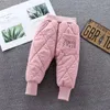 Hosen Winter Kind Dicke Fleece Hose Herbst 1-6Y Kinder Gerade Warme Sport Hose Baby Mädchen Elastische Taille Jogger Sweatpant für Jungen 231113