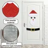 Adesivi murali Finestra di Natale Porta in tessuto non tessuto Babbo Natale Pupazzo di neve Decorazioni 2024 Happy Year 231110