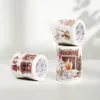 Vetrofanie Adesivi Adesivi 3 Rotoli Set Bella Vigilia di Natale Coniglio Sogno Fustellato Nastro Washi Materiale scolastico Fai da te Scrapbooking Creazione di biglietti Decor Adesivo 231110