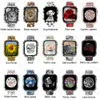 Andere Modeaccessoires Silikonarmband + Abdeckung für Apple Watch Bands 44 mm 40 mm 42 mm 38 mm Displayschutzglas + Silikonarmband für iwatch 2 in1 J230413