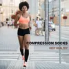 Chaussettes de sport 1 paire de compression hommes femmes en plein air mode simple en tube heureux drôle tendance nylon