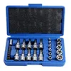 Freeshipping 29 st/set vanadium stålhylsa socket set bit manlig kvinnlig ET -uttag med Torx bitverktygsskruvmejselbit uttag xhfhv