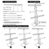 Sacchetti per gioielli Ncmama Supporto per fasce in acrilico Archi per capelli Fascia per orecchini Organizzatore per accessori per neonate Espositore per riporre gli accessori