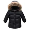 Piumino Nature Fur piumino invernale per ragazzi cappotti vestiti per ragazze abbigliamento per bambini addensare capispalla parka bambini 80-160 cm 231113