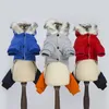 Vêtements de chien Russie hiver chaud vêtements de chien de compagnie à capuche épais coton chat chiot chiens manteau vestes pour bouledogue chihuahua chiens vêtements combinaison 231110