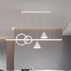 Hanglampen Noordse ontwerper Dining Lamp Zwart voor woonkamer midden tafel keuken accessoires kroonluchter huisdecorverlichting verlichting