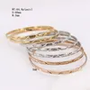 Bangle clássico e moderno pulseira de aço inoxidável 7 peças combinação 3 seleção de cores 68mm presentes para homens mulheres lh1185