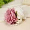 Armreif Brautjungfer Handgelenk Corsage Blumen Hochzeit Abschlussball Party Boutonniere Rose Armband Perle Handzubehör Zubehör