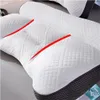 Poduszka Super ergonomiczna 4060 cm Bawełniana pamięć ortopedyczna powolne odbijanie poduszki do spania zrelaksuj szyjki macicy dla dorosłych 231113