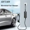 Electric Vehicle Accessories Nivå 2 Bil Portable EV Charger Type2 ICE62196-2 Typ 1 SAE J1772 8A 10A 13A 16A Billaddningsstationer ELEKTRIS