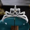 Pinces à cheveux couronne de mariée baroque, nœud de coiffure, robe de mariée rétro d'anniversaire, accessoires bijoux, diadèmes et couronnes pour femmes