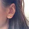 Stud Earrings CAOSHI Fashion Lady Dainty Star Chic All Match Trend Ear Elegant Trendy Female Daily Wearable Accessories