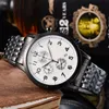 Men luxury designer Automatic quartz gold watch Mens auto versatility steel band 6 hands Watches b20