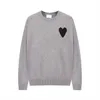 AM I Paris Amis Sweater Women Men Warm Sweat Amipais Streetwear Hop Casual Long Sleeve Amisweater Knitted Pull Coeur Heart Love Pattern HGAK